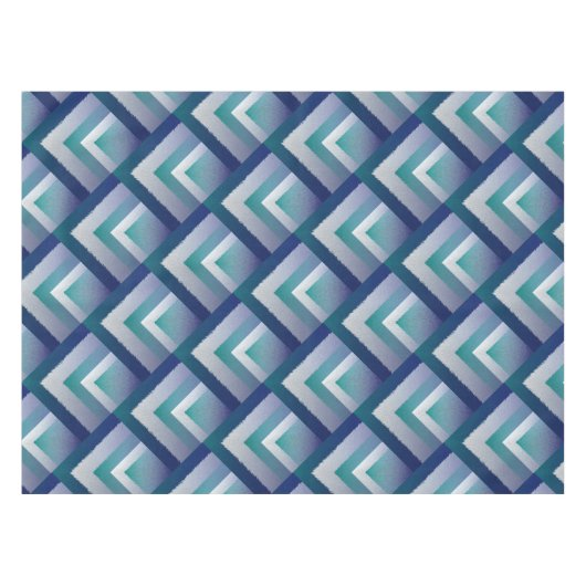 Blauw blauwgroen grijs ex pastel tafelkleed (Voorkant (Horizontaal))