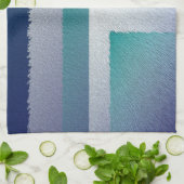 Blauw blauwgroen grijs ex pastel theedoek (Gevouwen)