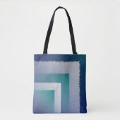 Blauw blauwgroen grijs ex pastel tote bag (Voorkant)