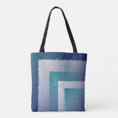 Blauw blauwgroen grijs ex pastel tote bag (Achterkant)