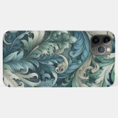 Blauw Blauwgroen Groen Grijs Paisley Kunstpatroon Case-Mate iPhone Case (Achterkant (horizontaal))