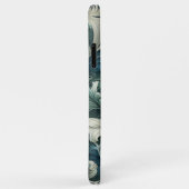 Blauw Blauwgroen Groen Grijs Paisley Kunstpatroon Case-Mate iPhone Case (Achterkant/rechts)