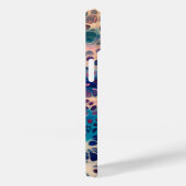 Blauw Blauwgroen Lila wit acryl Abstracte fluïdkun Case-Mate iPhone Case (Achterkant / Rechts)