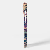 Blauw Blauwgroen Lila wit acryl Abstracte fluïdkun Case-Mate iPhone Case (Achterkant / Links)