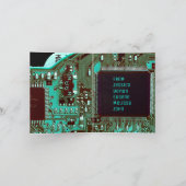Blauw blauwgroen PCB-bord, elektronisch gedrukte s Bedankkaart (Binnen)
