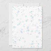 Blauw Blauwgroen Stippen & Goud Geometrisch Modern Kaart (Achterkant)