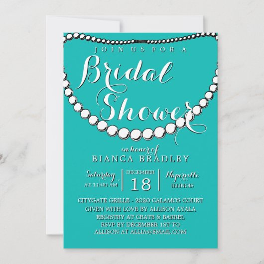 Blauw Blauwgroen Vrijgezellenfeest Kaart (Voorkant)