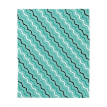 Blauw Blauwgroen ZigZag Diagonaal Streep Geometrie