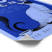 Blauw blend koffie-Poster Poster (Hoek)