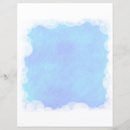 Blauw Blends Wit Bubble Clouds Scrapbook Papier
