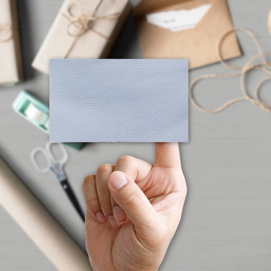 Blauw blik-achtig leder rechthoekige sticker