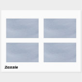 Blauw blik-achtig leder rechthoekige sticker (Vel)