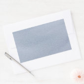 Blauw blik-achtig leder rechthoekige sticker (Envelop)