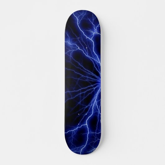 Blauw bliksembord persoonlijk skateboard (Voorkant)