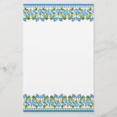  blauw bliksemrandboek briefpapier (Voorkant)