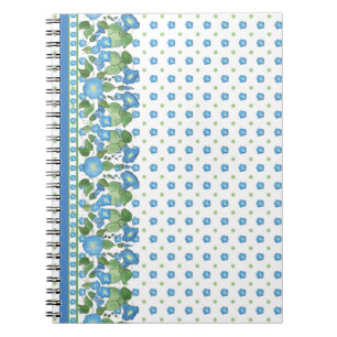 blauw blikveld rand spiral notebook notitieboek