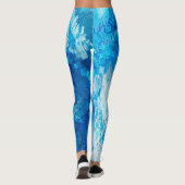 Blauw blizt leggings (Achterkant)