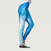 Blauw blizt leggings (Rechts)