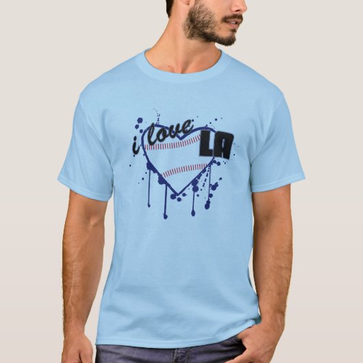 Blauw bloed t-shirt (Voorkant)