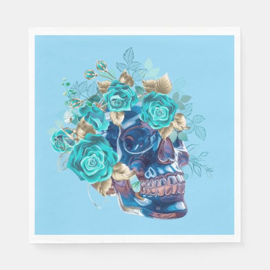 Blauw Bloei Requiem Servet (Voorkant)