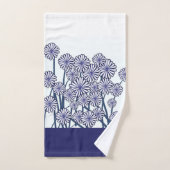 Blauw Bloeiend Geschenk Bad Handdoek (Handdoek)