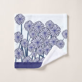 Blauw Bloeiend Geschenk Bad Handdoek (Wasdoekje)