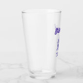 Blauw bloem bruidsmeisje glas (Rechts)