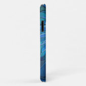 Blauw Bloem Fantasie Patroon, Abstracte Fractale K Case-Mate iPhone Case (Achterkant/rechts)