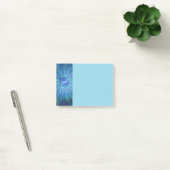 Blauw Bloem Fantasie Patroon, Abstracte Fractale K Post-it® Notes (Kantoor)
