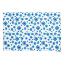 Blauw Bloem Motief | Daisy Pattern