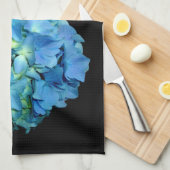 Blauw bloemblauw bloemblauw Hydrangea Theedoek (Quarter Fold)