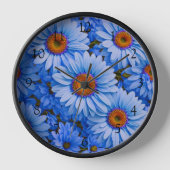 Blauw bloemblauw zonnebloemen blauw madeliefjes pa (Voorkant)