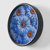 Blauw bloemblauw zonnebloemen blauw madeliefjes pa (Hoek)