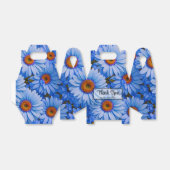 Blauw bloemblauw zonnebloemen blauw madeliefjes pa bedankdoosjes (Uitgevouwen)