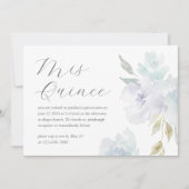  Blauw Bloemen 15 Jaar Verjaardag Quinceañera Kaart (Voorkant)