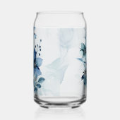 Blauw Bloemen 3 Can Glass Drinkware Set Blikvorm Glas (Rechts)