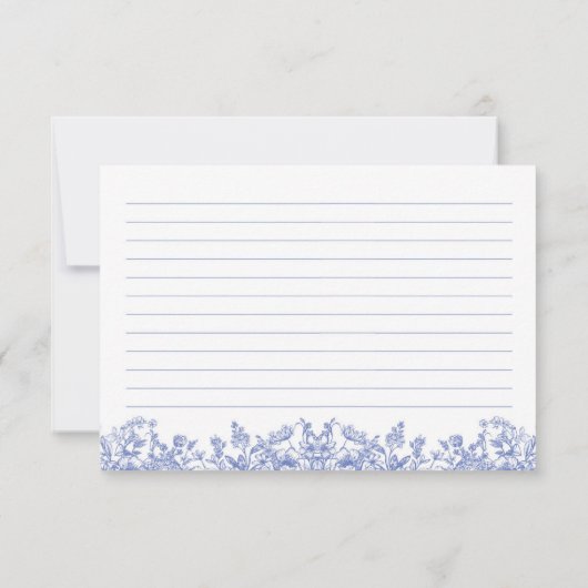  Blauw Bloemen Advies en Wensen Kaart (Achterkant)