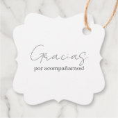 Blauw Bloemen Baby shower Jongen Spaans Bedankjes Labels (Achterkant)