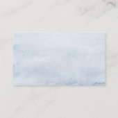 Blauw Bloemen Blauw Blauw Foliage Receptie Enclosu Informatiekaartje (Achterkant)