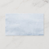 Blauw Bloemen Blauw Blauw Foliage Receptie Enclosu Informatiekaartje (Achterkant)