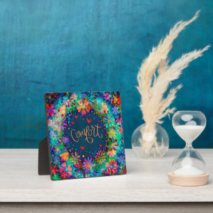  Blauw Bloemen Boho Comfort Inspirivity Fotoplaat