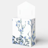 Blauw Bloemen Chinoiserie Party Favor Bag Bedankdoosjes (Geopend)