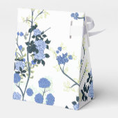 Blauw Bloemen Chinoiserie Party Favor Bag Bedankdoosjes (Achterkant)