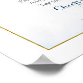 Blauw Bloemen Citroen Main Squeeze Mimosa Bar Poster (Hoek)