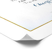 Blauw Bloemen Citroen Main Squeeze Mom-osa Bar Poster (Hoek)