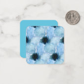  Blauw Bloemen Goedemorgen Man Notitiekaartje (Voorkant / Achterkant in situ)