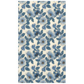 Blauw Bloemen Goud Glitter Japans Ukiyo-e Tafelkleed (Voorkant)