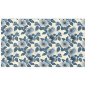 Blauw Bloemen Goud Glitter Japans Ukiyo-e Tafelkleed (Voorkant (Horizontaal))
