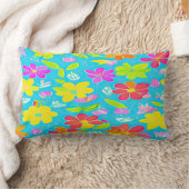 Blauw Bloemen Kussen – Kleurrijk Decoratief Kussen (Deken)