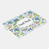 Blauw Bloemen  Land Gastenboek (Hoek)